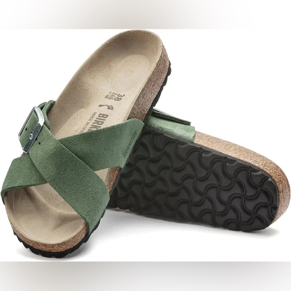 Birkenstock Siena suede leather in Thyme - Picture 1 of 6